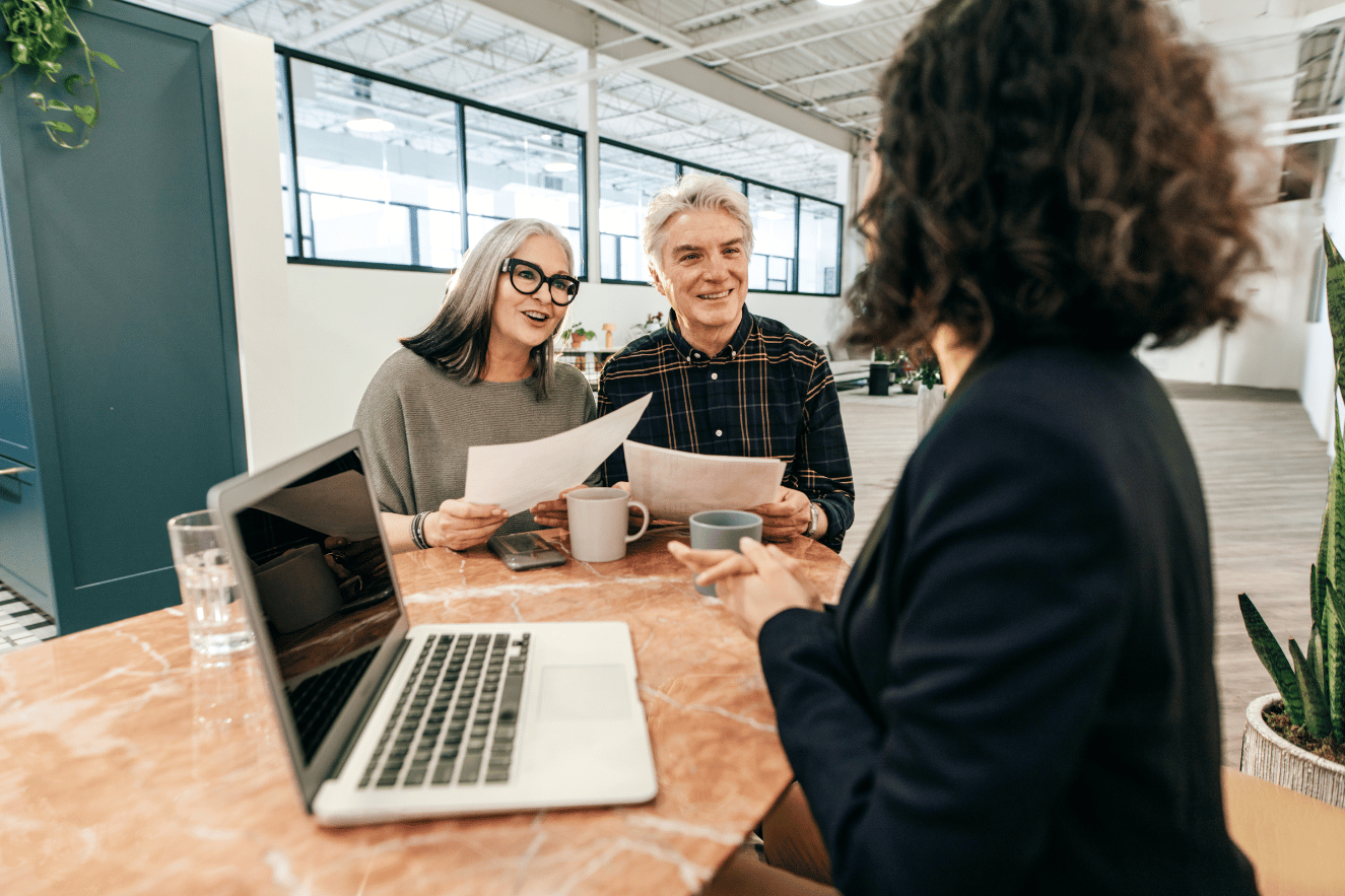 Couple creating an estate plan