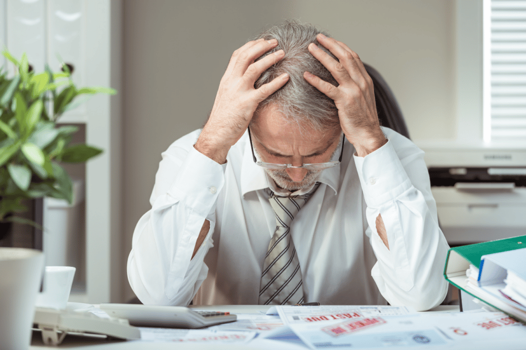 Man frustrated over bankruptcy papers
