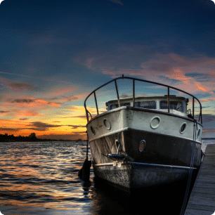 boat in the sea