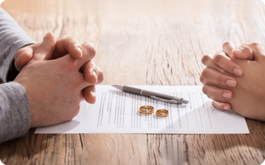 People going over a document to sign