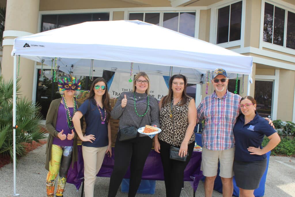 People posing for an event photo