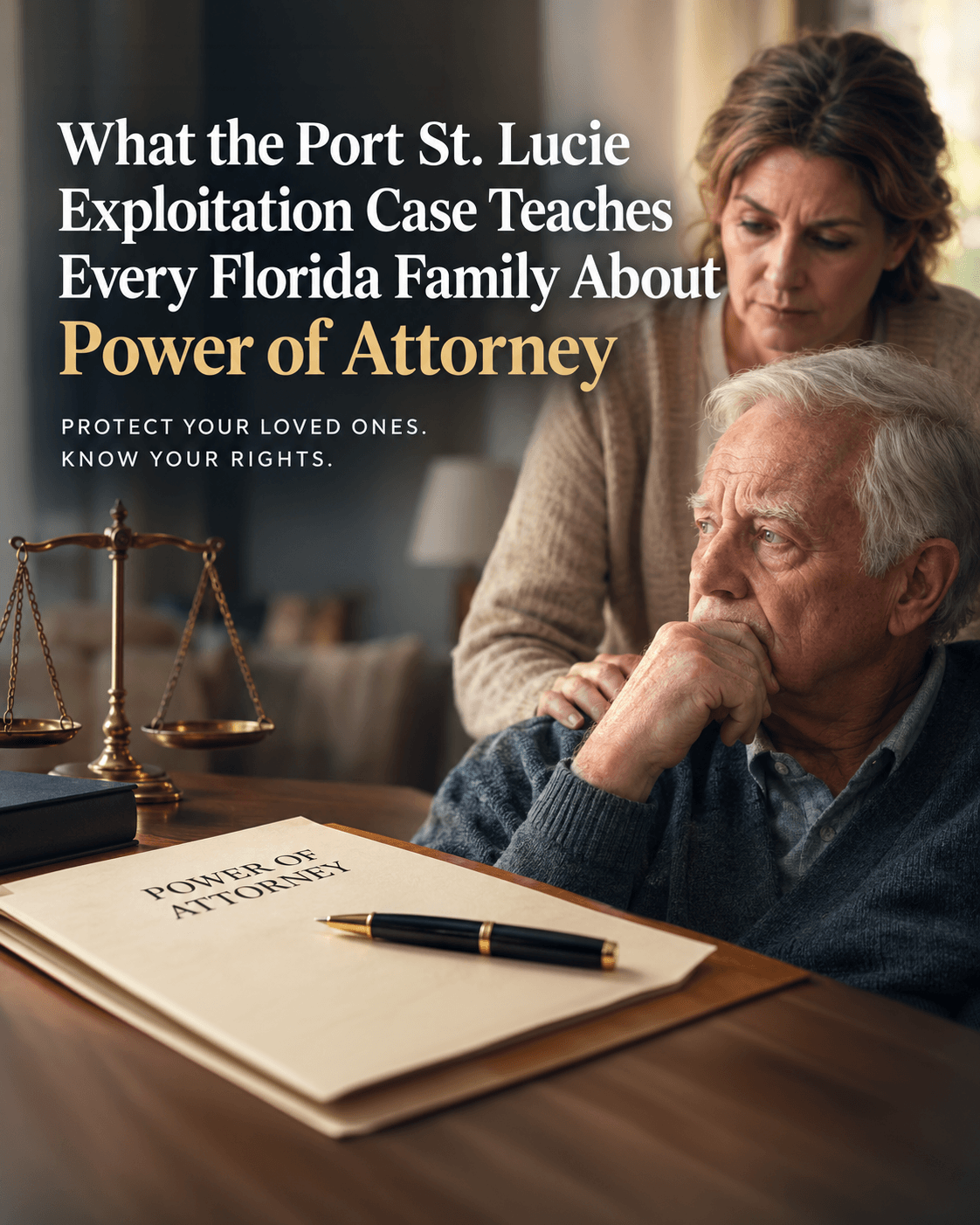 Who is watching the person you trusted with everything? The Law Offices of Travis R. Walker, P.A., Stuart, Florida.